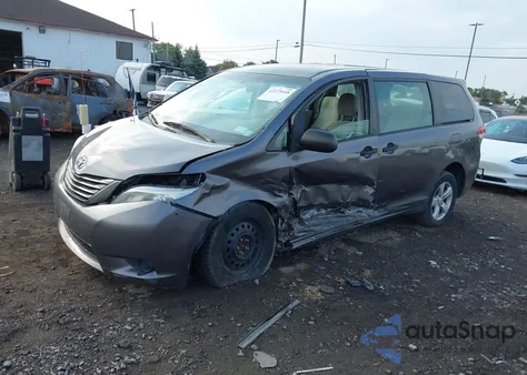 2012 Toyota Sienna Base V6 7 Passenger из США, поврежденный, VIN 5TDZK3DC3CS183595
